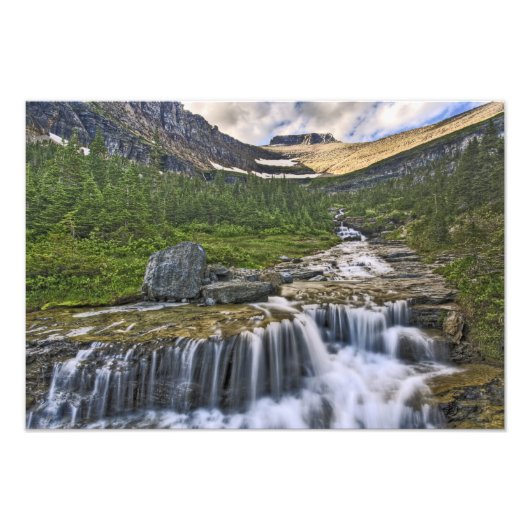 Kaskadenbach, Glacier National Park, Fotodruck (Vorne)