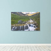 Kaskadenbach, Glacier National Park, Leinwanddruck (Insitu (Holzboden))