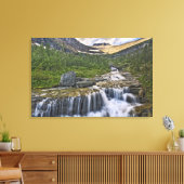 Kaskadenbach, Glacier National Park, Leinwanddruck (Insitu (Wohnzimmer))