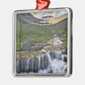 Kaskadenbach, Glacier-Nationalpark Silbernes Ornament (Links)