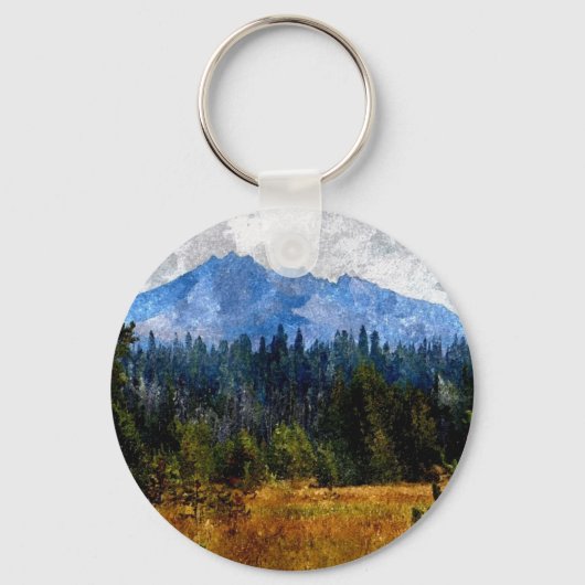 Kaskadengebirge Wiese, Oregon Schlüsselanhänger (Vorderseite)