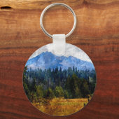 Kaskadengebirge Wiese, Oregon Schlüsselanhänger (Vorderseite)