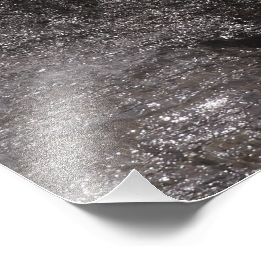 Kaskadengewässer Fotodruck (Ecke)