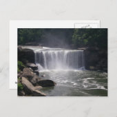 Kaskadengewässer Postkarte (Vorne/Hinten)