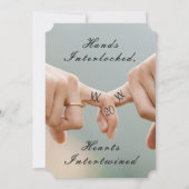 Kaskadenrahmen Save the Date Foto (Rückseite)