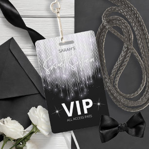 Kaskadierbeleuchtung Sweet 16 Black and White ID79 Ausweis