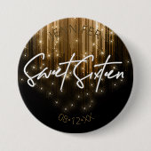 Kaskadierbeleuchtung Sweet 16 Gold ID790 Button (Vorderseite)