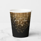Kaskadierbeleuchtung Sweet 16 Gold ID790 Pappbecher (Rückseite)