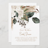 Kaskadieren des neutralen Brautparty Boho Einladung (Vorne/Hinten)