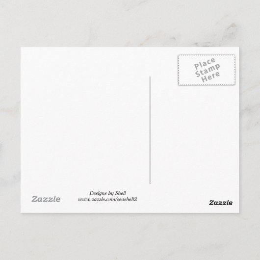 Kaskadieren von Blume auf einem alten Gebäude Postkarte (Rückseite)