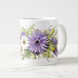 Kaskadieren von IV und zarten Daisy Petals Jumbo-Tasse