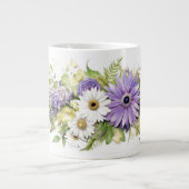 Kaskadieren von IV und zarten Daisy Petals Jumbo-Tasse (Vorderseite)