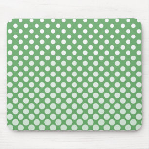 Kaskadieren weißer Kreise auf Kalkgrün Mousepad