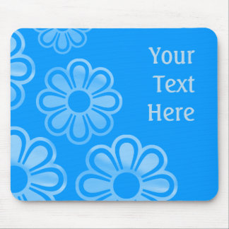 Kaskadierende Blume - Blau (0099FF) Mousepad