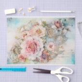 Kaskadierende Blume für gemischte Medien Seidenpapier (Handwerk)