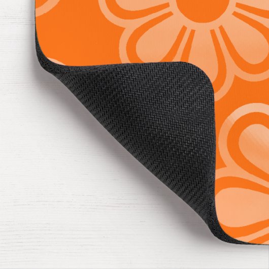 Kaskadierende Blume - Orange Mousepad (Ecke)