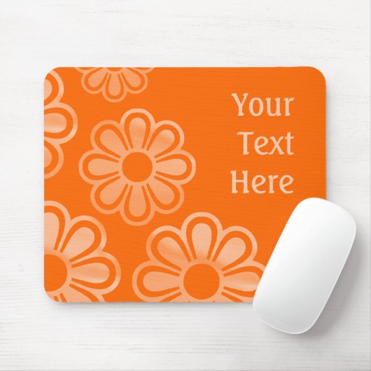 Kaskadierende Blume - Orange Mousepad (Mit Mouse)