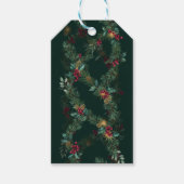 Kaskadierende botanische Girlande Geschenkanhänger (Vorderseite)