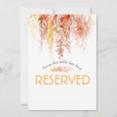 Kaskadierende, braun-orange Aquarell vorbehalten (Vorderseite)