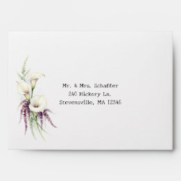 Kaskadierende Calla-Hochzeitstüte