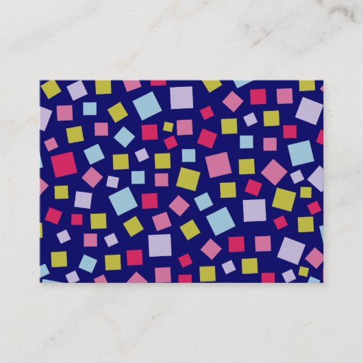 Kaskadierende Farben II - Dunkelblau Visitenkarte (Vorderseite)