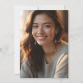 Kaskadierende Graduierungsklassenkappen und Gold C Einladung (Rückseite)