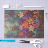 Kaskadierende Herbstblätter, farbenfrohe Fallgesta Seidenpapier (Handwerk)