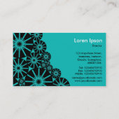 Kaskadierende Juwelen - Aqua Blue 0ABAB5 Visitenkarte (Rückseite)