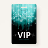 Kaskadierende Leuchten Sweet 16 Aquamarin ID790 Ausweis (Rückseite)