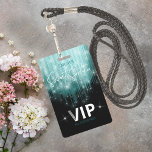 Kaskadierende Leuchten Sweet 16 Aquamarin ID790 Ausweis<br><div class="desc">Aquamarine blaue Lichter, wie der Glasregen auf einem Kronleuchter, kaskadieren das Gesicht dieses beeindruckenden VIP-Pass, der auch einen auffälligen Schriftart für den Text "16 . Geburtstag" bietet. Diese glamouröse Party-Nachtgrafik vor schwarzem Hintergrund ist auch in einer Vielzahl anderer Farben erhältlich, um Ihr ausgewähltes Thema Anzug zu geben. Fügen Sie Ihre...</div>