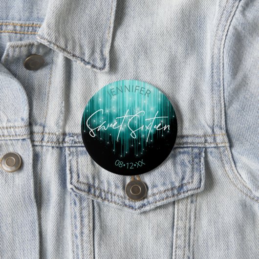 Kaskadierende Leuchten Sweet 16 Aquamarin ID790 Button (Beispiel)