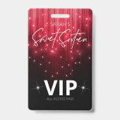 Kaskadierende Lichter süß 16 rot ID790 Ausweis (Rückseite)