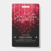 Kaskadierende Lichter süß 16 rot ID790 Ausweis (Vorderseite)