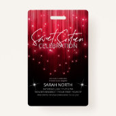 Kaskadierende Lichter süß 16 rot ID790 Ausweis (Vorderseite)