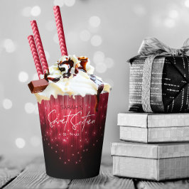 Kaskadierende Lichter süß 16 rot ID790 Pappbecher