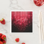 Kaskadierende Lichter süß 16 rot ID790 Serviette (Beispiel)
