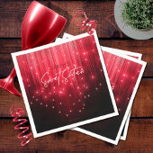 Kaskadierende Lichter süß 16 rot ID790 Serviette