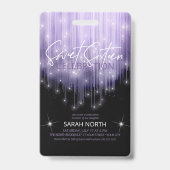 Kaskadierende Lichter Sweet 16 Violet ID790 Ausweis (Vorderseite)