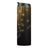 Kaskadierende Lights Monogram Gold ID789 Thermosbecher (Nach rechts gedreht)