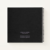 Kaskadierende Lights Monogram Violet ID789 Notizblock (Rückseite)