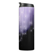 Kaskadierende Lights Monogram Violet ID789 Thermosbecher (Nach rechts gedreht)