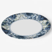 Kaskadierende Peonies Hochzeit 9 Zoll Abendessen P Pappteller (Schrägansicht)