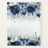 Kaskadierende Peonies Hochzeit Planer (Rückseite)