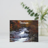 Kaskadierende Rapidlandschaft im Großen Smoky-Berg Postkarte (Stehend Vorderseite)
