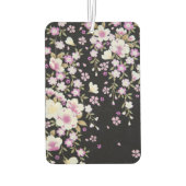 Kaskadierende rosa Blume Autolufterfrischer (Rückseite)