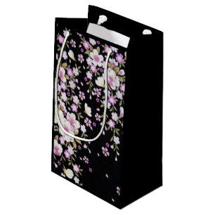 Kaskadierende rosa Blume Kleine Geschenktüte