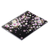 Kaskadierende rosa Blume Notizblock (Linke Seite)