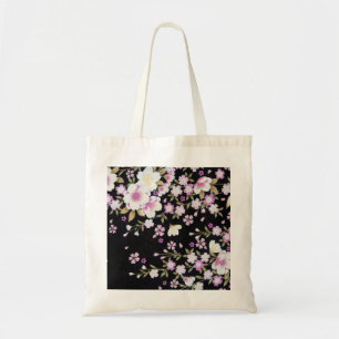 Kaskadierende rosa Blume Tragetasche