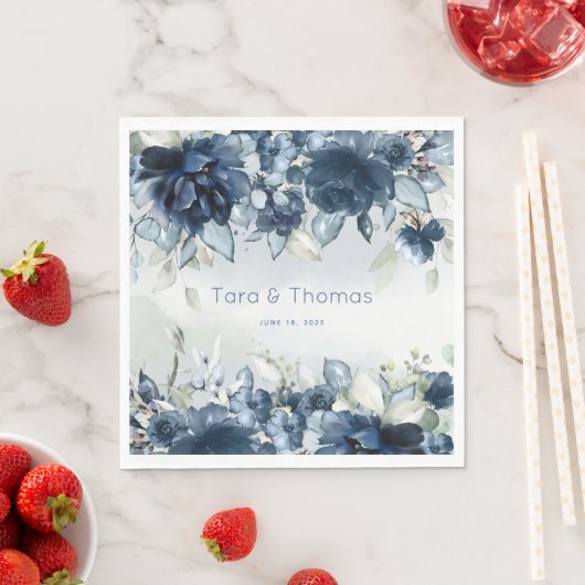 Kaskadierende Rose auf dem 6 Zoll großen Platz Serviette (Beispiel)