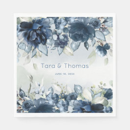 Kaskadierende Rose auf dem 6 Zoll großen Platz Serviette